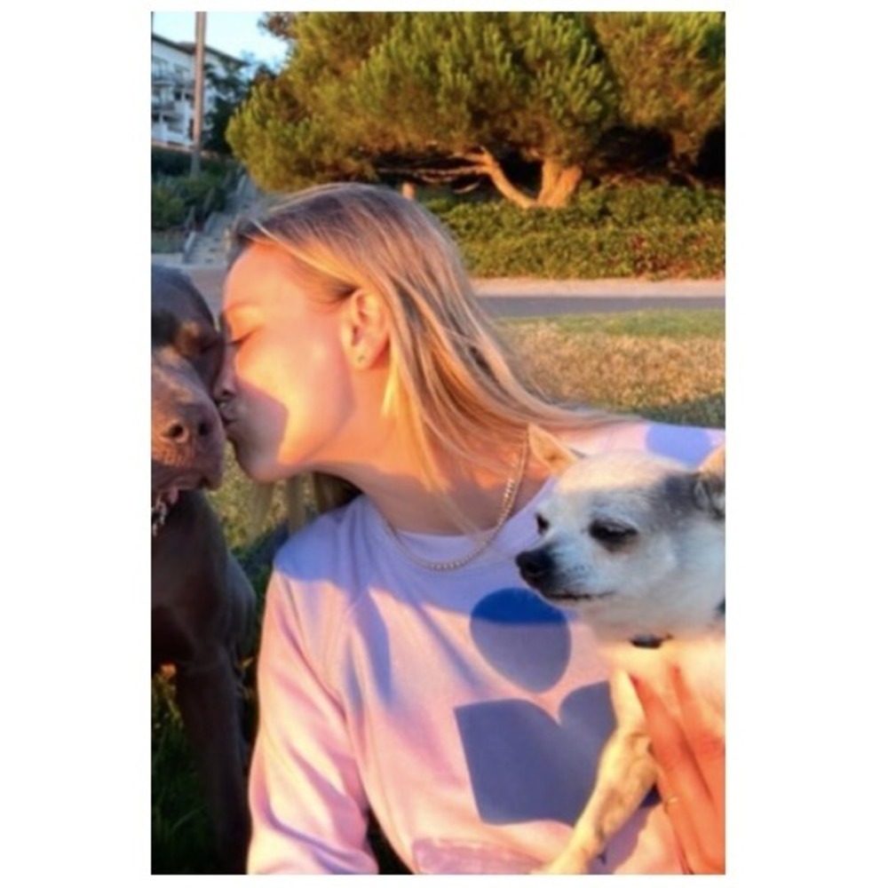 Isabel Marant Etoile Milly Sweatshirt Kaley Cuoco Off-duty Blue French 34 US 2